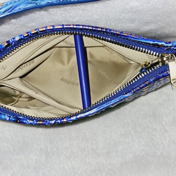 NWT Brahmin DEEP AZURE Lorelei w/Cheryl Card #HARD TO FIND# - Picture 9 of 16